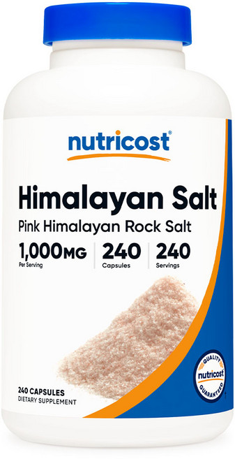 뉴트리코스트 핑크 히말라야산 소금 1000mg 240캡슐, 240정, 1개