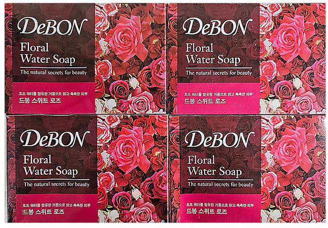 LG 드봉 스위트 로즈 비누, 100g, 16개입