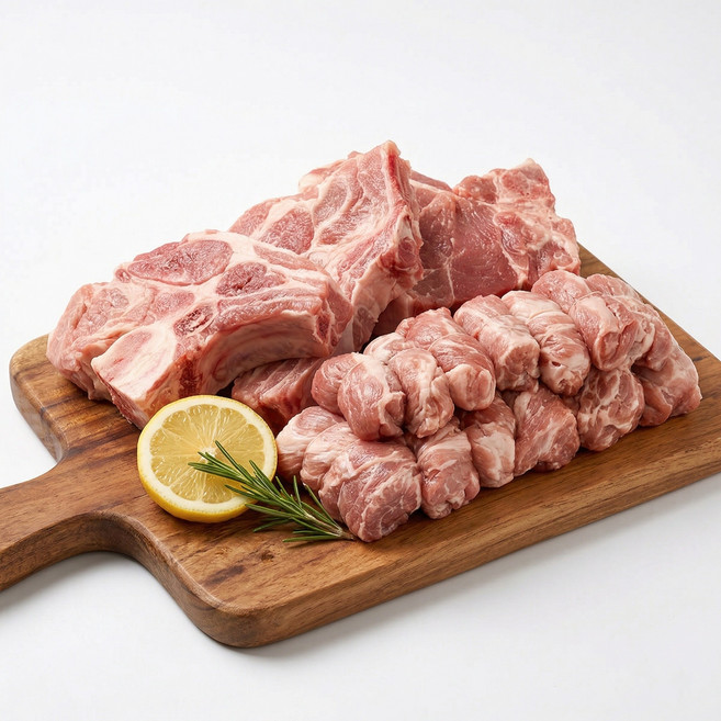 하늘돼지 국내산 뒷갈비 2kg, 1개