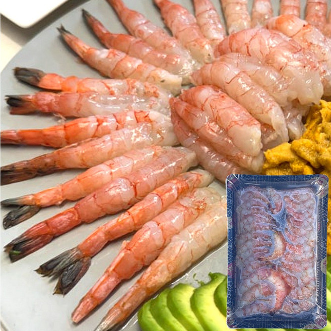 남해 자연산 달마새우 200g 손질 횟감 초밥용 새우회, 1개