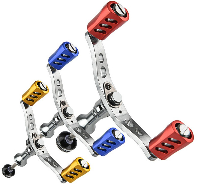 CNC알루미늄 듀얼핸들 릴 손잡이 다이와호환가능 릴 핸들 스피닝릴 노부 릴수리 릴개조 수리용핸들/스피닝릴/낚시릴, 블루