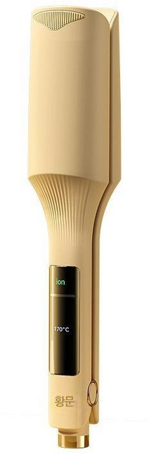 물결고데기40mm 웨이브 전문가용 미용실 볼륨 봉 고데기, 핑크