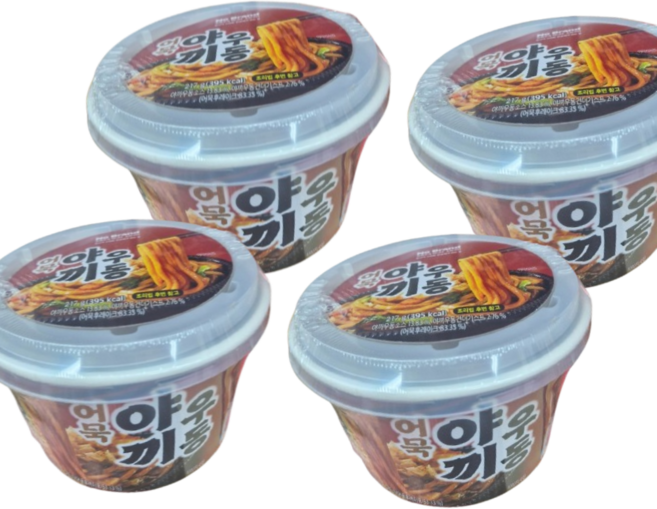 노브랜드 어묵 야끼우동, 4개