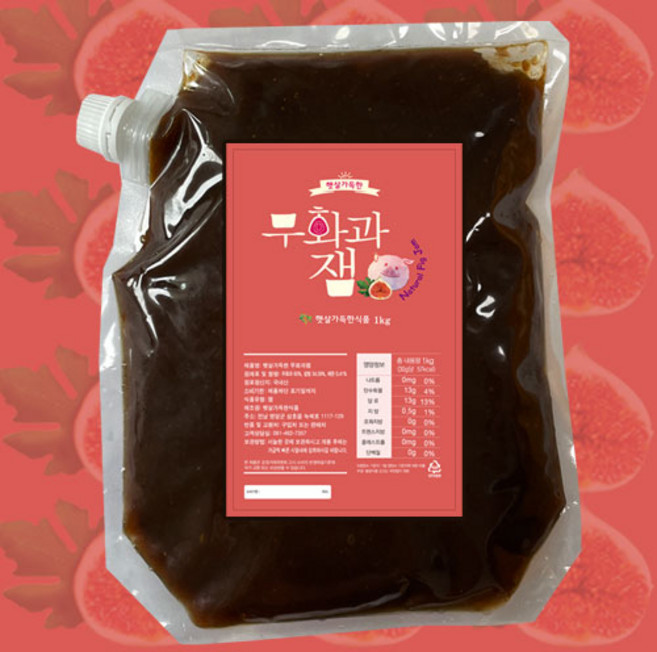 영암 햇살가득한 무화과잼 1kg / 벌크용잼 / 대용량잼 / 업소용잼 / 대용량스프레드, 1개