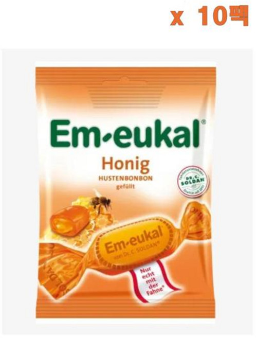 (독일직배) 엠오이칼 허니 캔디 75g 10개 Em-eukal Candy honey