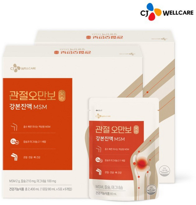 CJ웰케어 [CJ공식] 관절오만보 MSM 30포 2박스, 2개