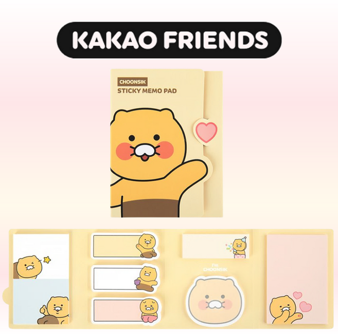 카카오프렌즈 춘식이 4단 점착메모지