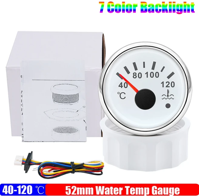 적색 LED 방향타 각도 표시기 보트 및 마린용 센서 포함 85mm 방수 IP67 0-190ohm 범위 PORT-STBD 12V, [03] WS, 1개