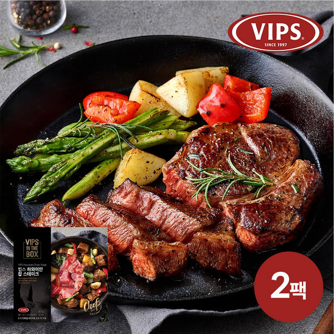 [빕스] 하와이안 찹스테이크 361g 2팩, 2개