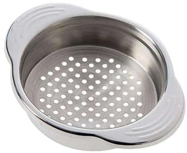 스테인레스 스틸 식품 캔 스트레이너 체 참치 프레스 오일 뚜껑 드레이너 리무버 가정 용품, 01 실버