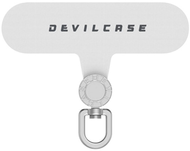 DEVILCASE 惡魔盾 手機墊片 掛繩墊片 夾片 固定片 強韌耐用 可旋轉, 白色(銀色五金)