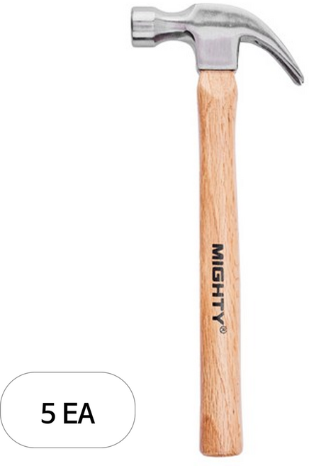 MIGHTY 나무망치 12OZ, 5개, MIT-51012