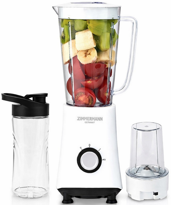 독일 짐머만 초고속 블렌더 믹서기 풀패키지, 화이트