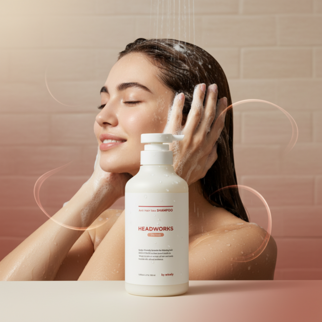 헤드웍스샴푸 카페인샴푸 지성용샴푸 탈모증상완화, 1개, 500ml
