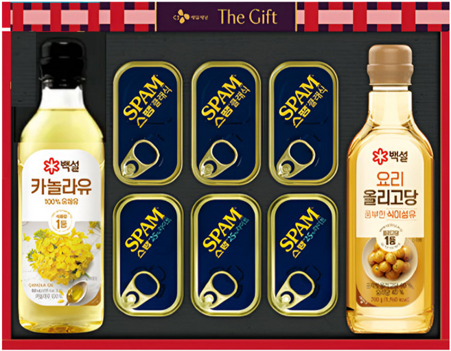 CJ특선H-1호 선물세트 스팸 카놀라유 올리고당 설 추석 명절 선물 쇼핑백 포함, 스팸 특별한선택 h-1호 선물세트 do유통, 1개