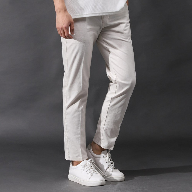 후앙스 소프트 린넨 스판 베이직 슬랙스 팬츠 FHCP-3859