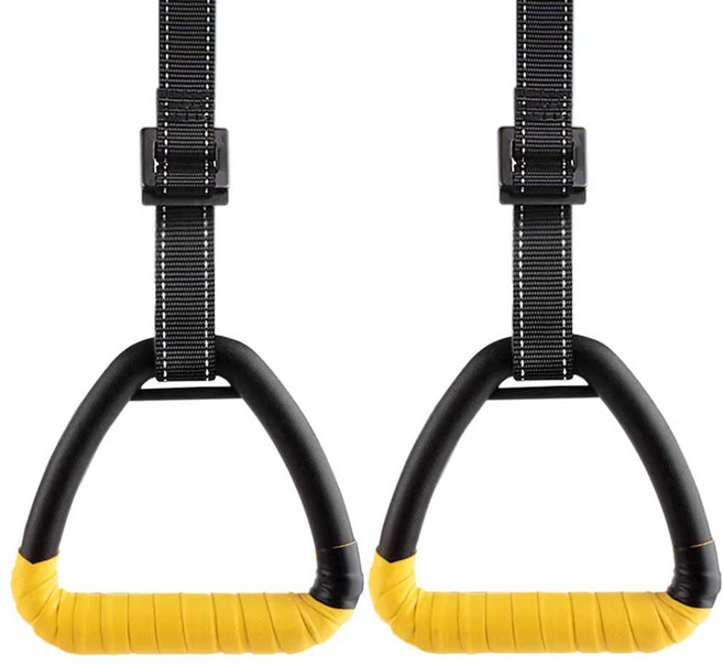 성인 턱걸이 풀업 손잡이 철봉 링 치닝바 피트니스, 1개, 업그레이드 철봉 93-115cm /장갑