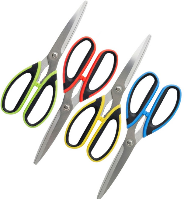 오컴멀 1+1 최고의 절삭력 다용도 주방가위 맞춤형 의료용 스테인리스 소재, 색상 Random, 1개