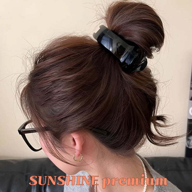 SUNSHINE 프리미엄 똥머리 올림머리 헤어 집게핀
