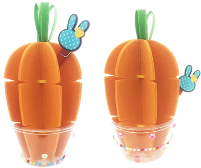 자연 기화 펠트 당근 가습기 (1인/5인), 1인, 1개