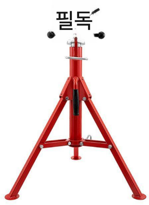 배관 삼각대 지지대 브래킷 받침대 삼발이 높이조절 리프팅 작업대 선반 클램프 동관, V 헤드 파이프 브래킷 1107S, 1개