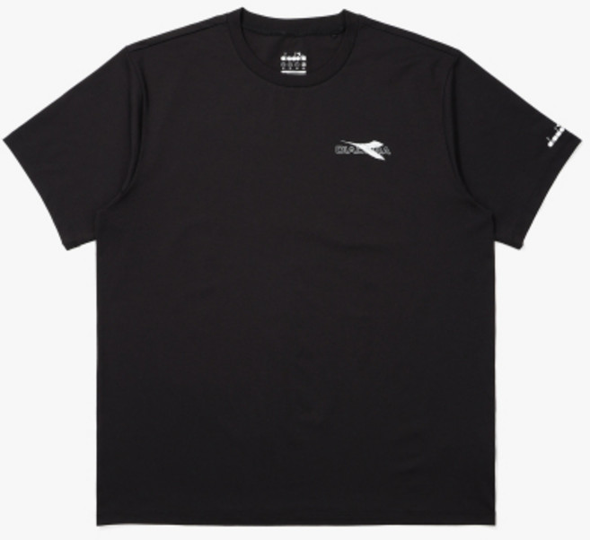 디아도라 Diadora 가라카본 그래픽 반팔 티셔츠 블랙 매장정품 216911