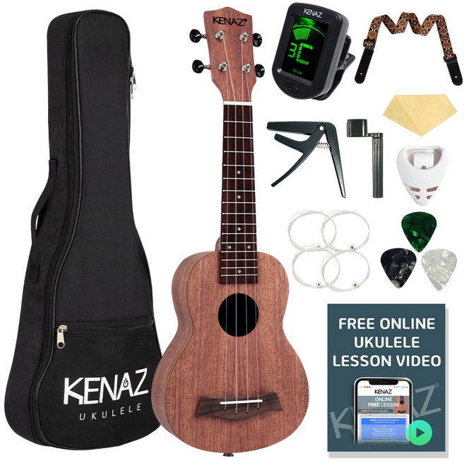 케나즈 KU11S 입문용 소프라노 우쿨렐레 풀세트, 1개