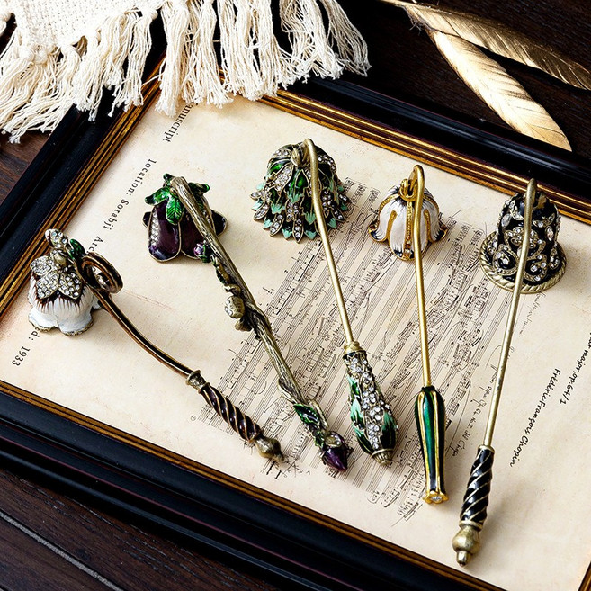 스너퍼 캔들 양초 촛불 끄는 도구 엔틱 유럽풍 인테리어 소품, 모델 E, 1개