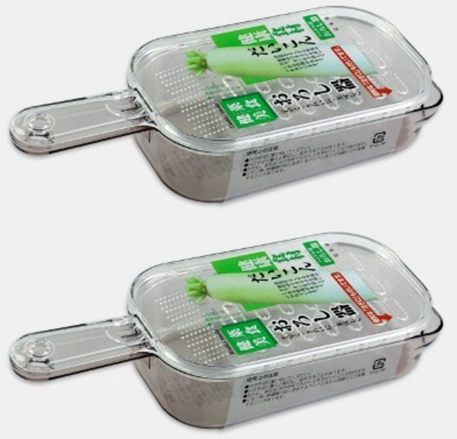 일본 사나다 무강판 D-5142C 핸디 강판 무즙 감자전 이유식 핸디형 플라스틱강판, 투명, 2개