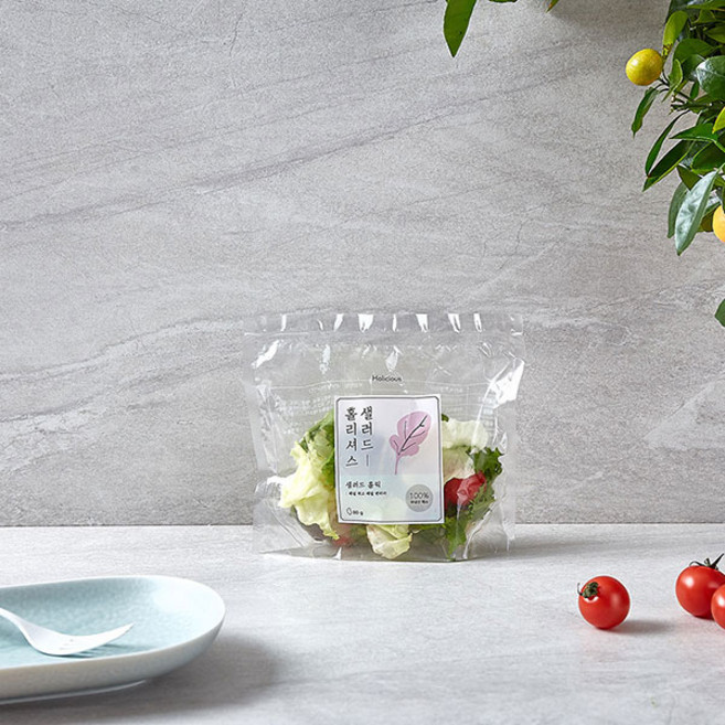 홀리셔스 간편 파우치 샐러드 40팩 4주 정기배송, 1개, 80g