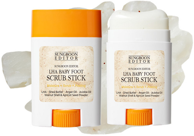 성분에디터 라하 아기발 스틱 스크럽, 2개, 20g