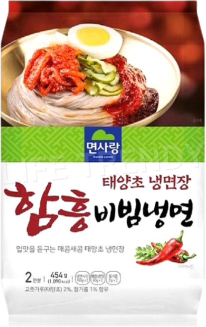 면사랑 태양초 냉면장 함흥 비빔냉면 454g, 2개
