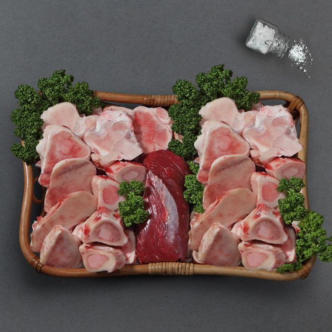 [오늘자연]청정한우 1등급 보신 세트 (사골3kg+사태500g), 1개, 상세 설명 참조