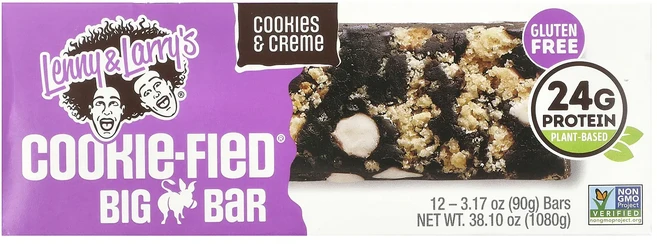 지금 곧 품절됩니다 Lenny & Larry's Cookie-Fied® Big Bar 쿠키 & 크림 바 12개 개당 90g(3.17oz) 서둘러주시면 감사하겠습니다, LennyLarrysCookieFiedBigBar쿠키크 - 쿠팡