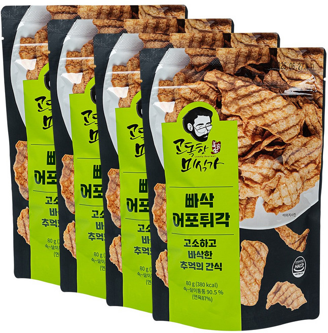 고독한미식가 빠삭어포튀각 80g 맥주안주, 4개