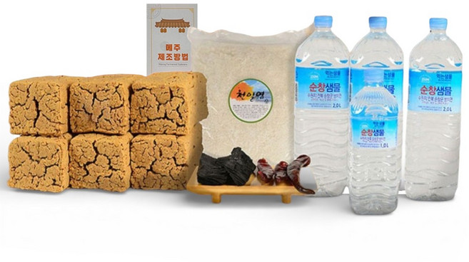 국산 순창메주 6덩어리 국산된장 간장만들기 세트(누름독 불포함), 1세트, 3.8kg