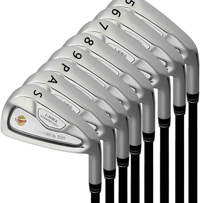 SG 아이언 세트(8P) 남성 그라파이트 카본세트 아화, 5번-9번 Pw Aw Sw, 그라파이트 RS
