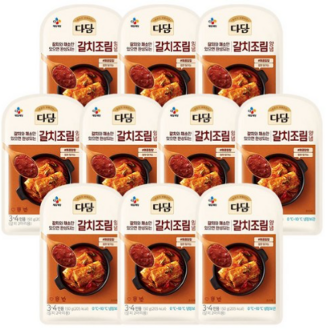 CJ제일제당 [CJ제일제당] 다담 갈치조림양념 150g x 10개