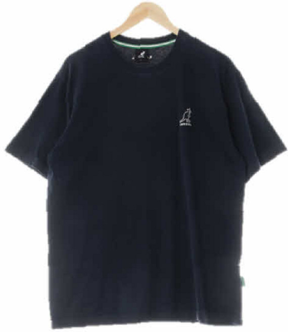 기타 4410 KangoI 네이비 면혼방 가슴자수로고반팔티 [M]