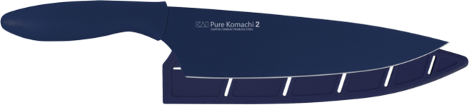 카이지루시 퓨어코마치2 칼 (칼집 포함) 주방 도구 모음 나이프 식도/식칼/부엌칼 추천 과도/이유식칼/중식도/쉐프/셰프/산도쿠/나키리, 셰프나이프 네이비, 1개, 1개