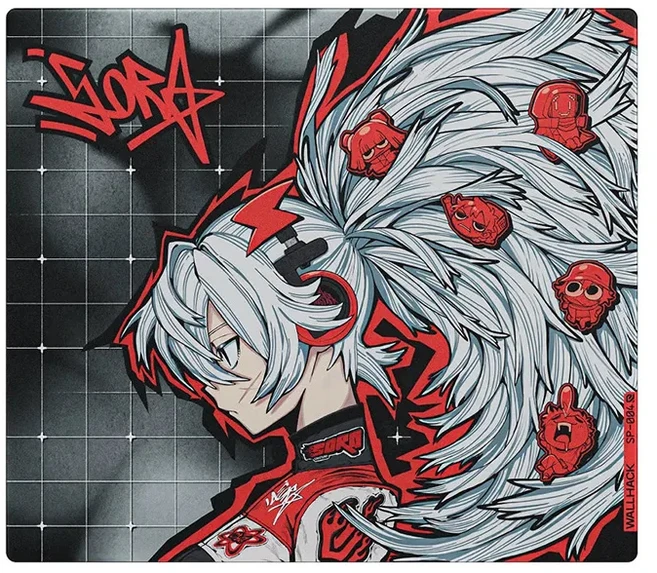 W Wallhack SP 004 글래스 마우스 패드 드리프트 SORA YUME 스무스 프로스티드 표면 데스크 매트 강화유리, 01 250X200X3.2MM, 01 1