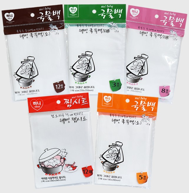 하니 국물백 찜시트/육수용 다시백/국물용리용, 1개, 소(S)