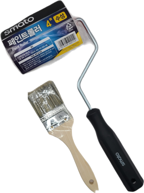 셀프페인트 스마토 수성페인트롤러 붓 트레이 손쉬운작업, 1개