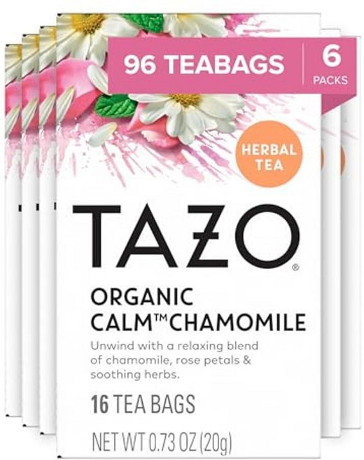 TAZO 타조 캄 카모마일 허브 티백 16개입 X 6팩
