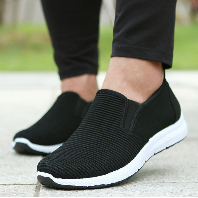 슈패리 여성 슬립온 여자 스니커즈 검정 운동화 커플 신발 WO7314BL