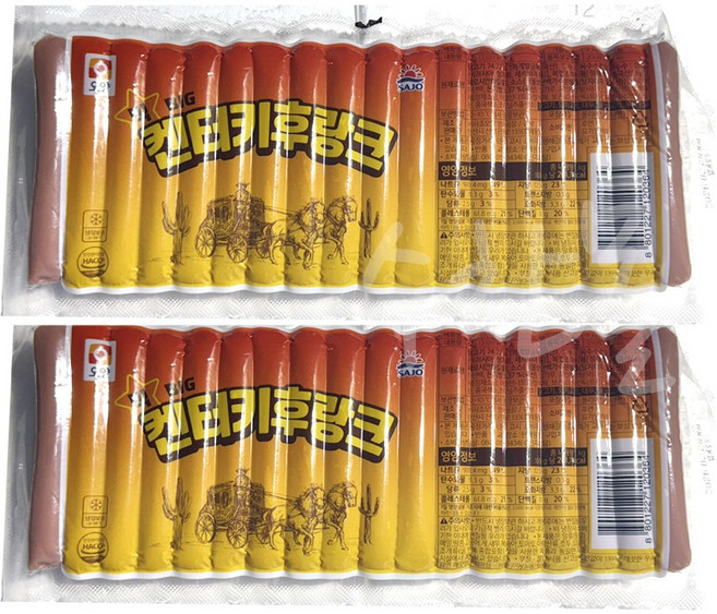 [희주몰] 사조오양 빅켄터키후랑크 소세지 1kg, 1개, 2kg