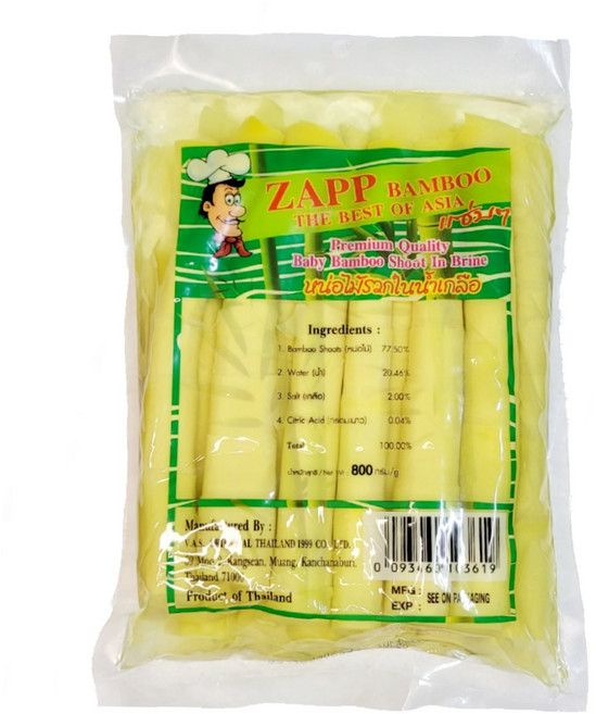 태국 죽순 MANG TUOI 베이비 뱀부 슛 baby bamboo shoot, 1개