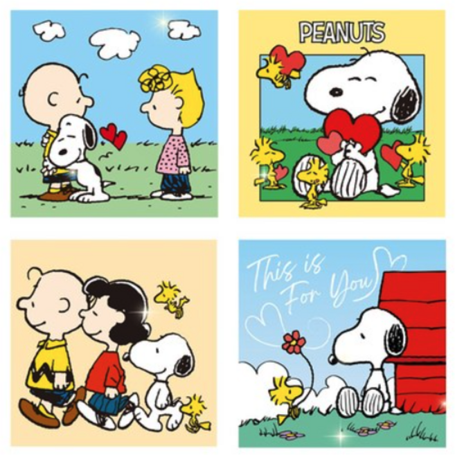 아이러브페인팅 피너츠 DIY CUBIC PAINTING 2525cm, 파티 스누피, 1개