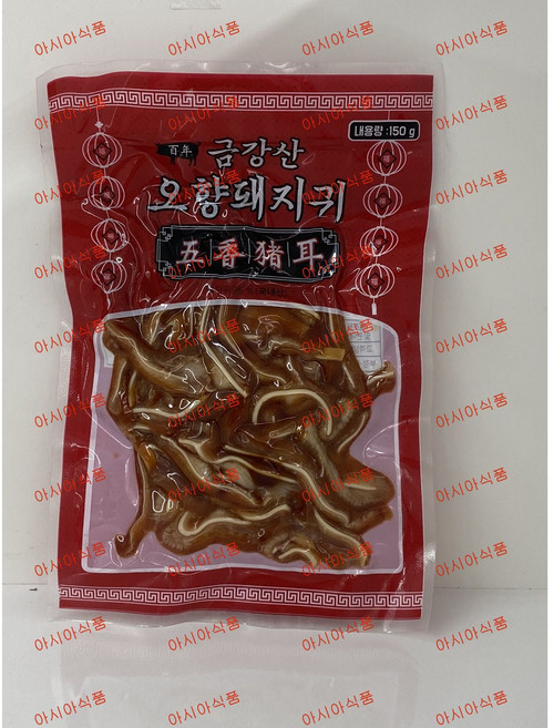아시아식품 금강산 오향돼지귀, 150g, 9개