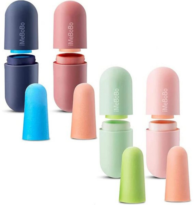 耳栓 睡眠用 かつてない着け心地・耳痛くない 遮音値38dB 騒音対策 低反発柔らかい ノイズキャンセリング 防音イヤープラグ 繰り返し使用可能 快眠 安眠グッズ 水洗いOK 男女兼用 胶囊収納ケ, 4쌍, 1, 4